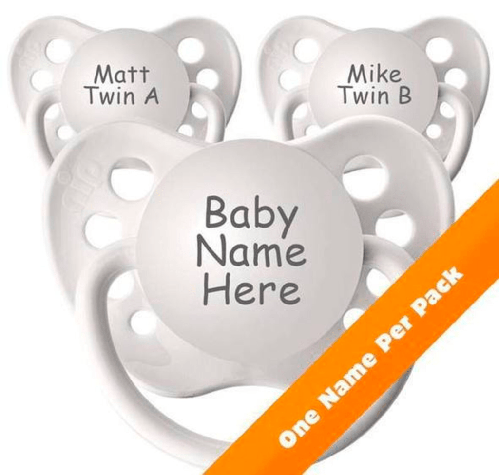 monogrammed pacifiers for daycare