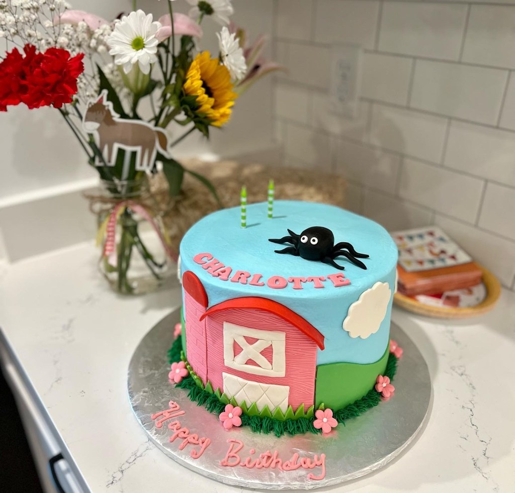 Charlotte's Web Birthday Cake