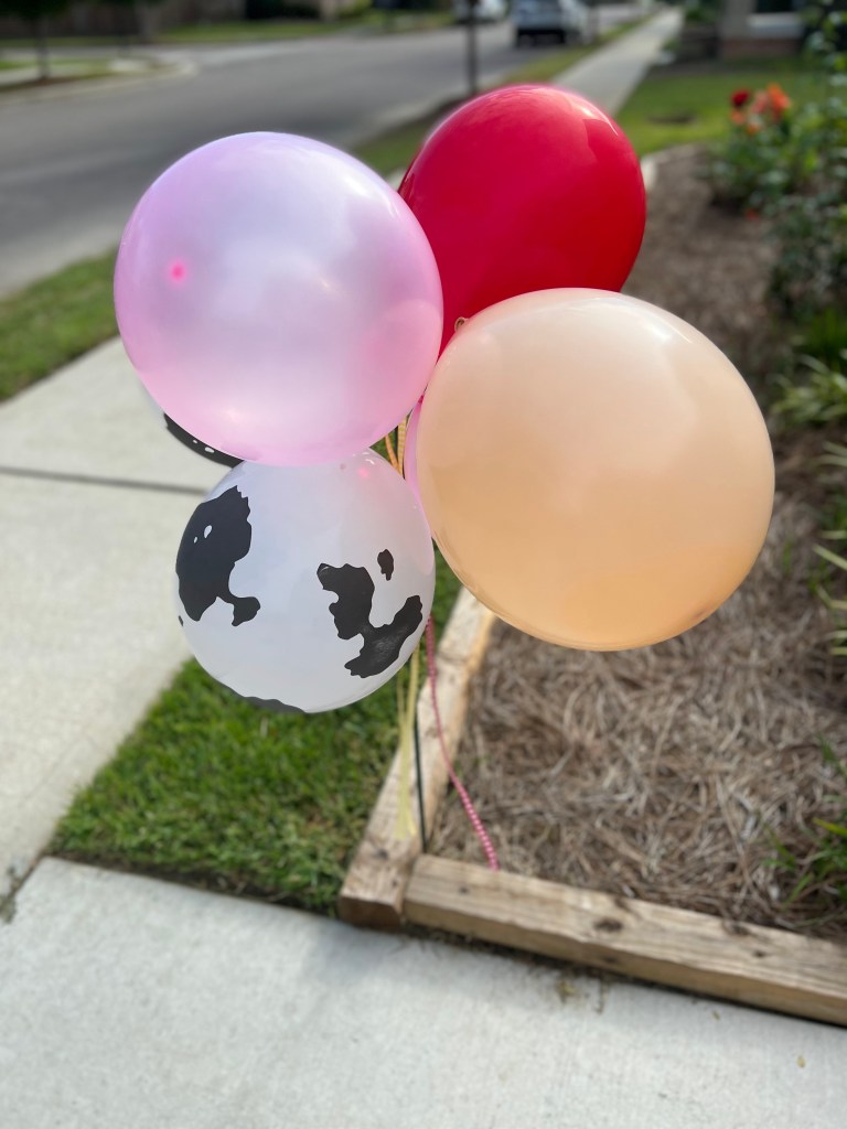 toddler birthday party balloons 